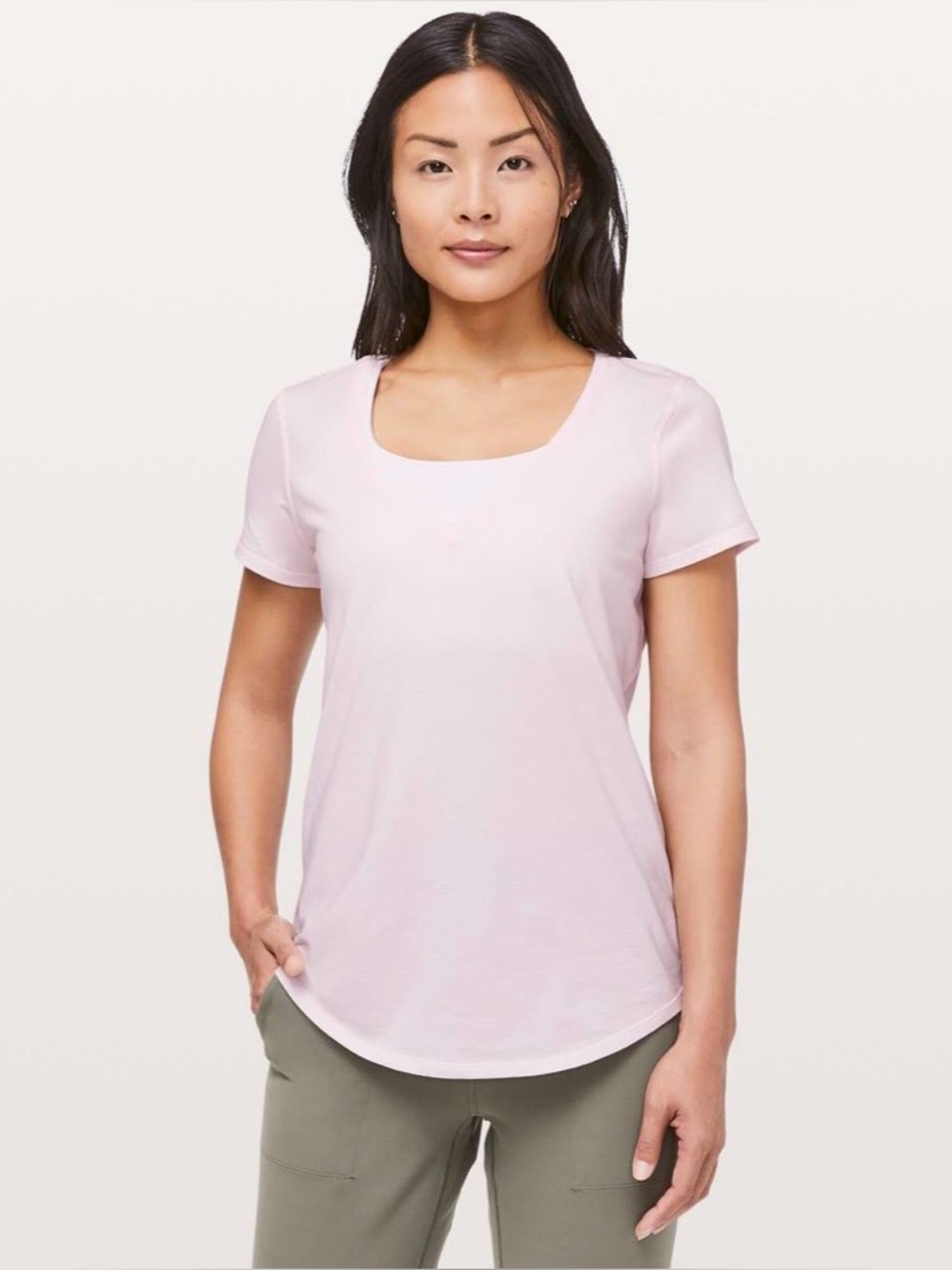 Lululemon Love V-Neck T-Shirt Pink Size 14